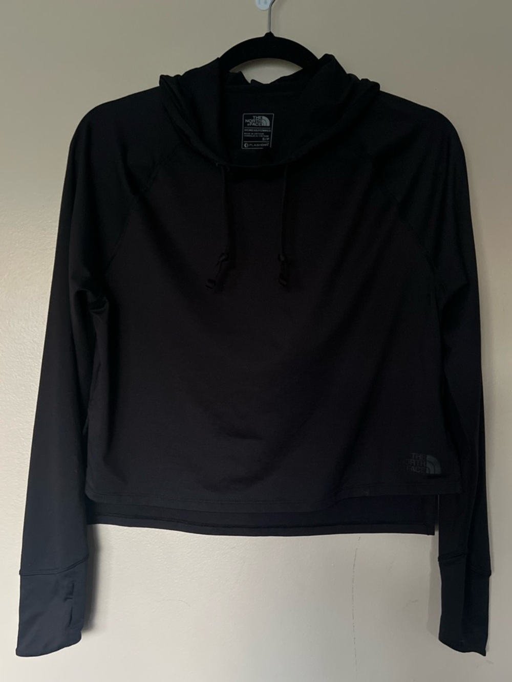 The North Face Black Women's FlashDry Longsleeve Hooded Tee